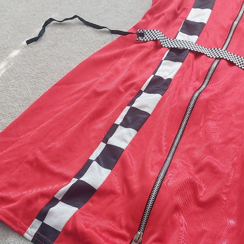 Red Racing Costume Dress - Picture 3 of 5